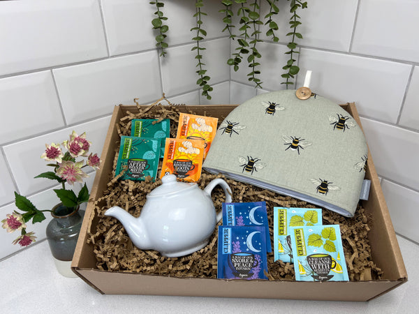 Tea gift box Personalised Tea set with SOPHIE ALLPORT fabric