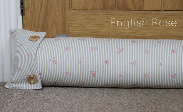 Sophie Allport birds draught excluder. Handmade by Harris and Home. Flamingo Chicken Bees Robin fabric