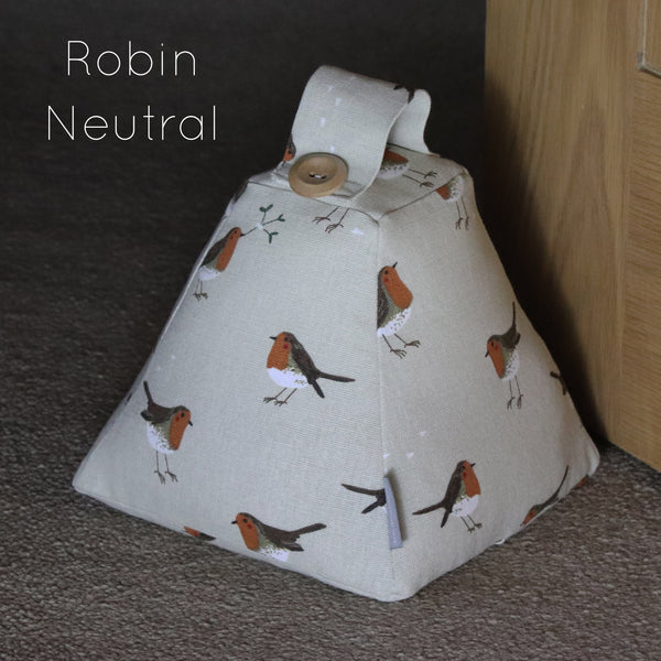 Sophie Allport fabric doorstop Handmade by Harris and Home. Animal print Dog Pheasant Hare fabric