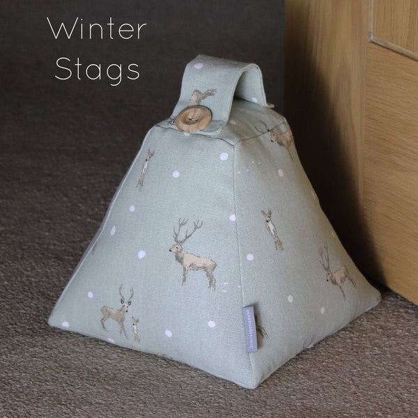Sophie Allport fabric doorstop Handmade by Harris and Home. Animal print Dog Pheasant Hare fabric