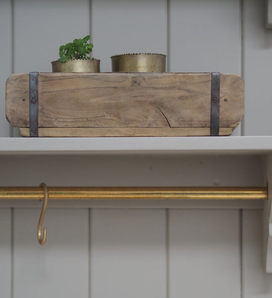 Rustic Wooden Brick Mould Box