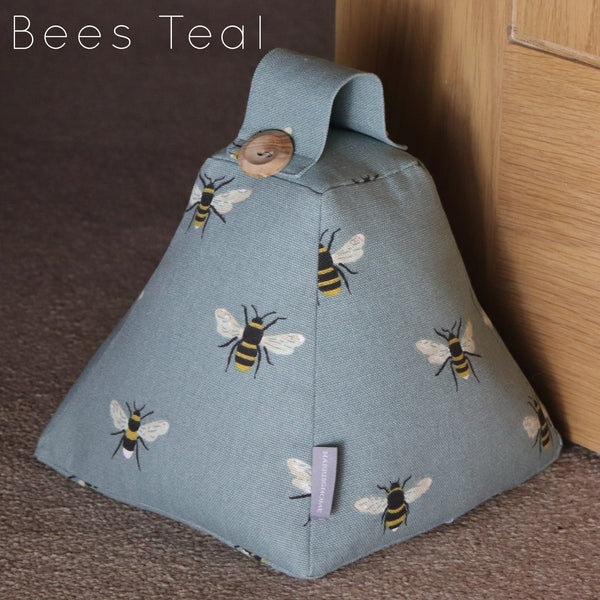 Sophie Allport door stop. Handmade by Harris and Home in Birds Bees Robin fabric