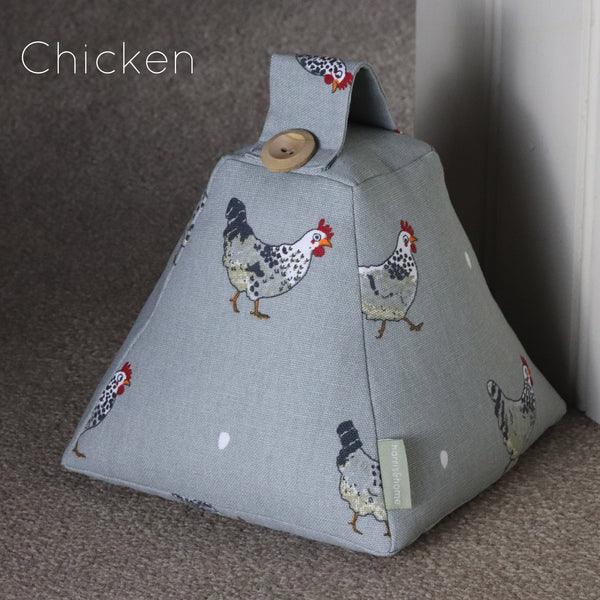 Sophie Allport door stop. Handmade by Harris and Home in Birds Bees Robin fabric
