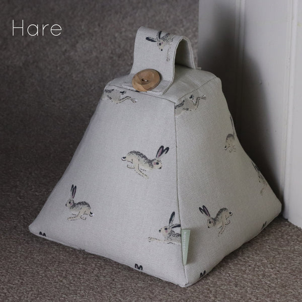 Sophie Allport door stop. Handmade by Harris and Home in Birds Bees Robin fabric